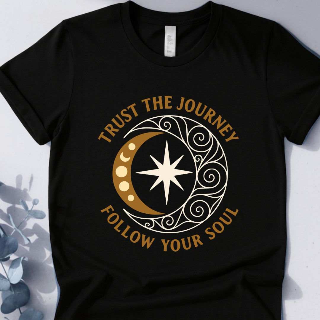 Trust The Journey Follow Your Soul Tee - Yoga Inspired Design