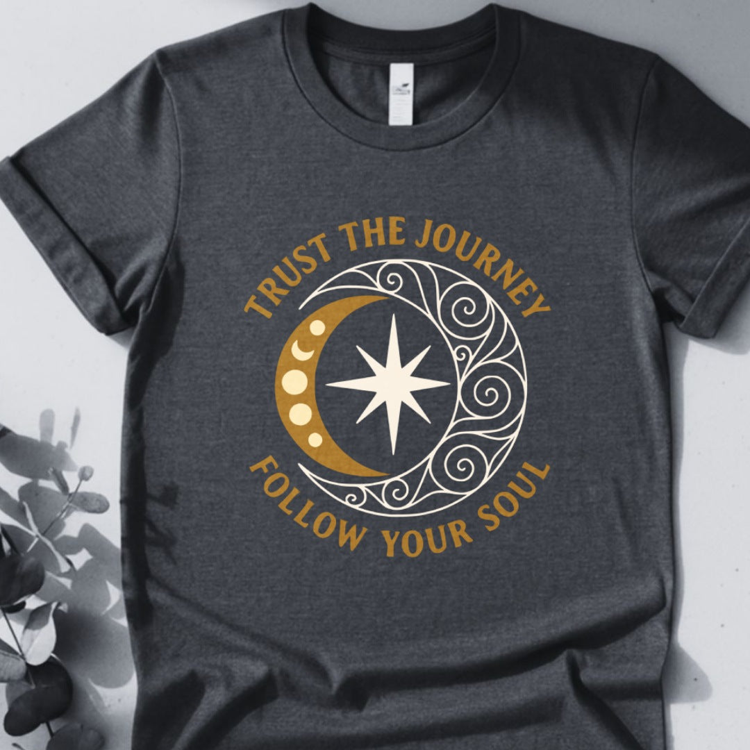 Trust The Journey Follow Your Soul Tee - Yoga Inspired Design