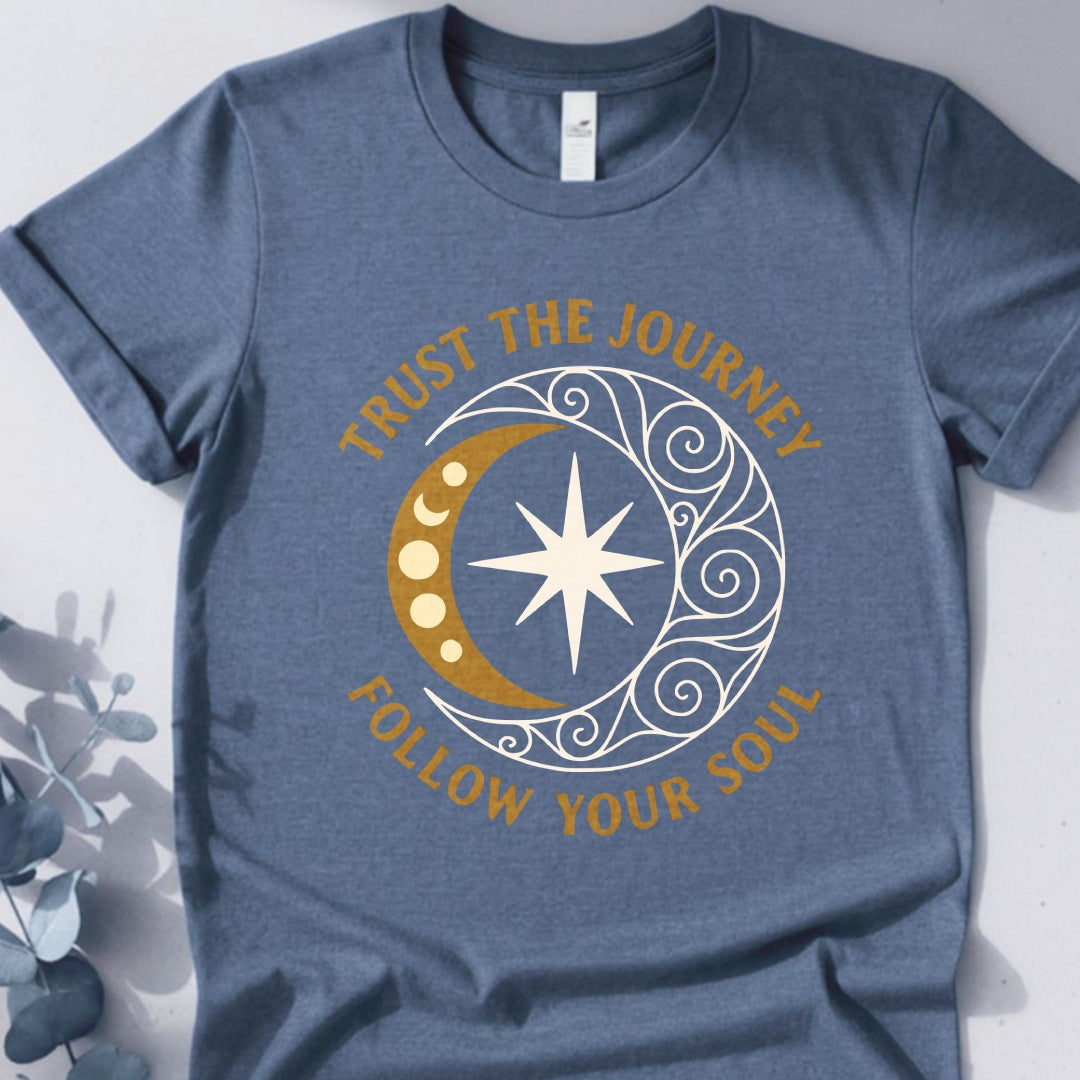 Trust The Journey Follow Your Soul Tee - Yoga Inspired Design