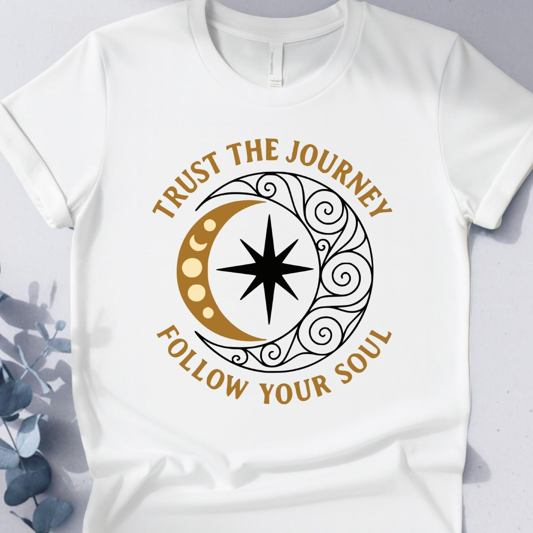 Trust The Journey Follow Your Soul Tee - Yoga Inspired Design