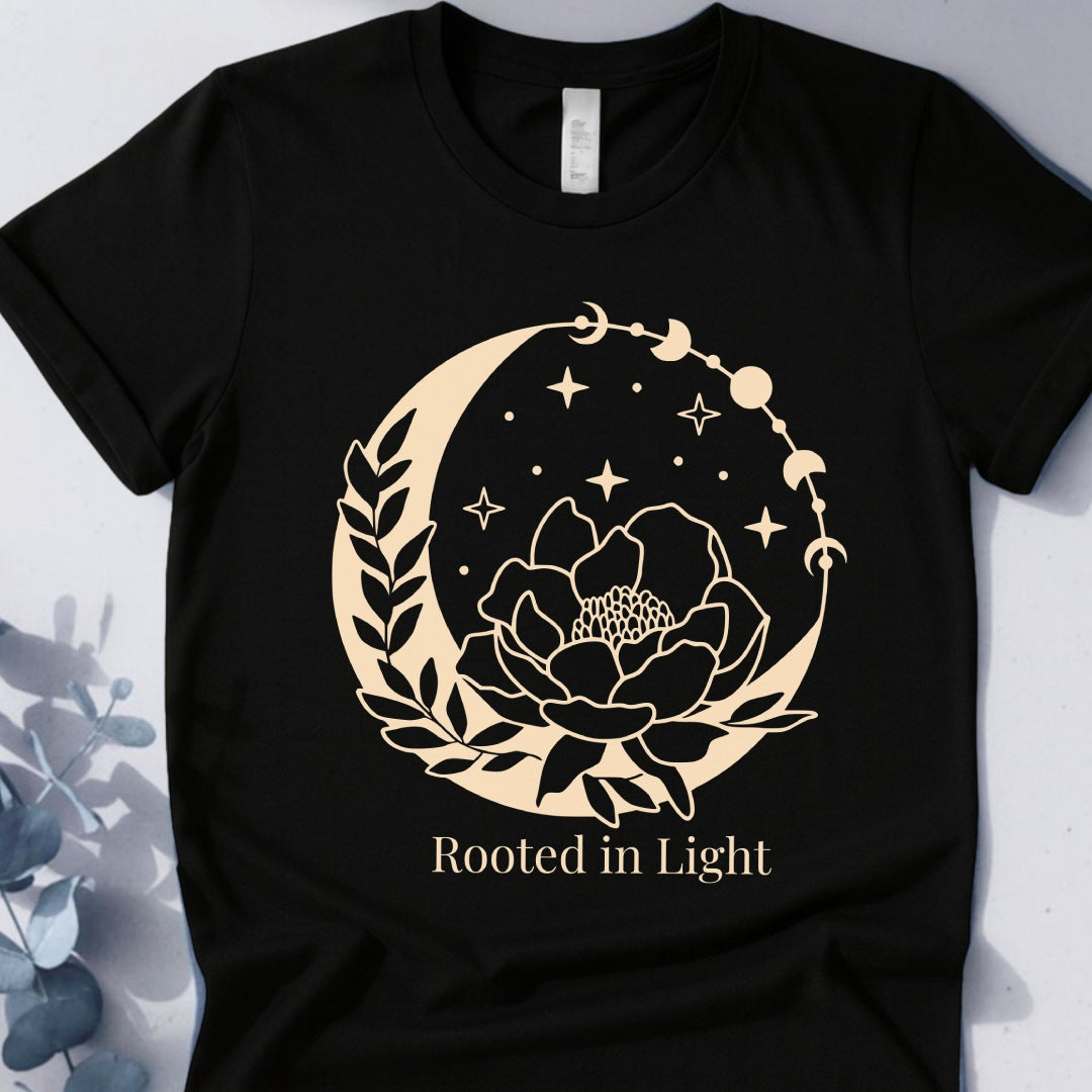Rooted In Light Tee - Yoga Inspired Design