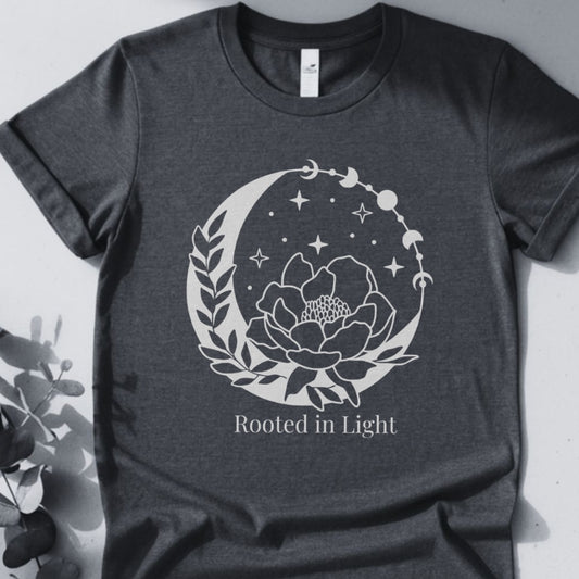 Rooted In Light Tee - Yoga Inspired Design