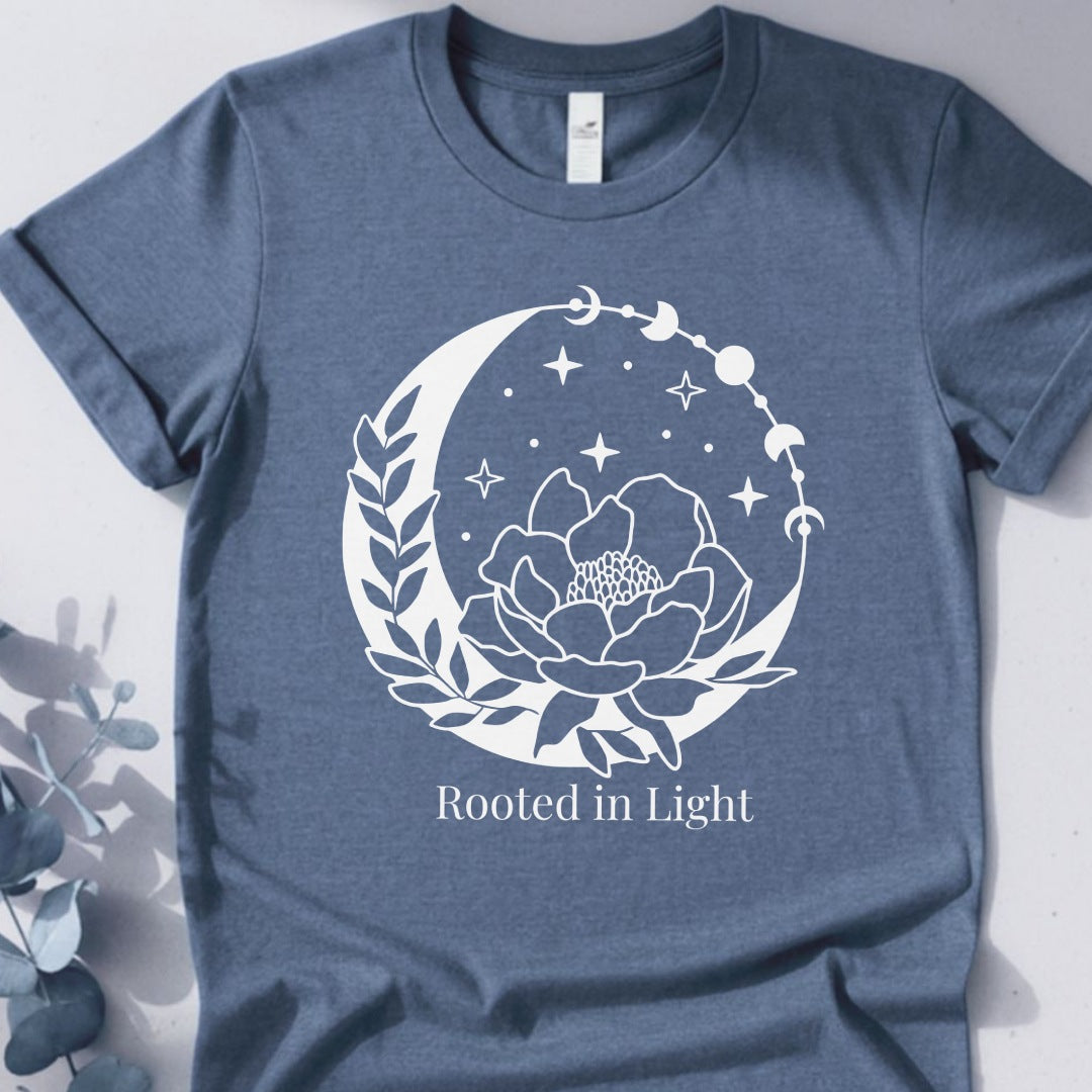 Rooted In Light Tee - Yoga Inspired Design