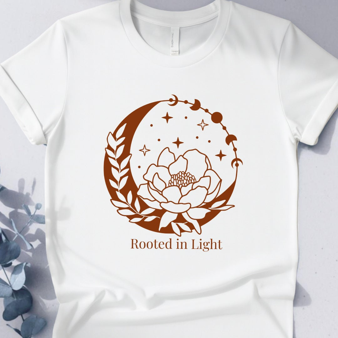 Rooted In Light Tee - Yoga Inspired Design