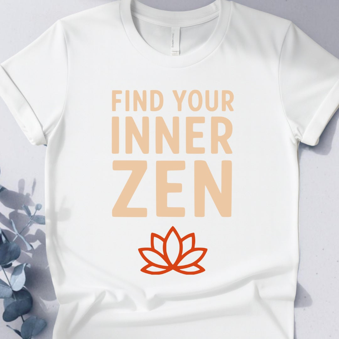 Find Your Inner Zen Tee - Yoga Inspired Design