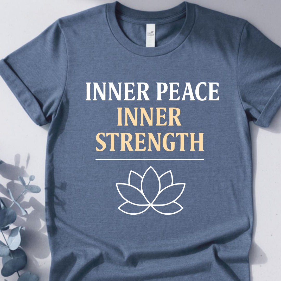 Inner Peace Inner Strength Tee - Yoga Inspired Design