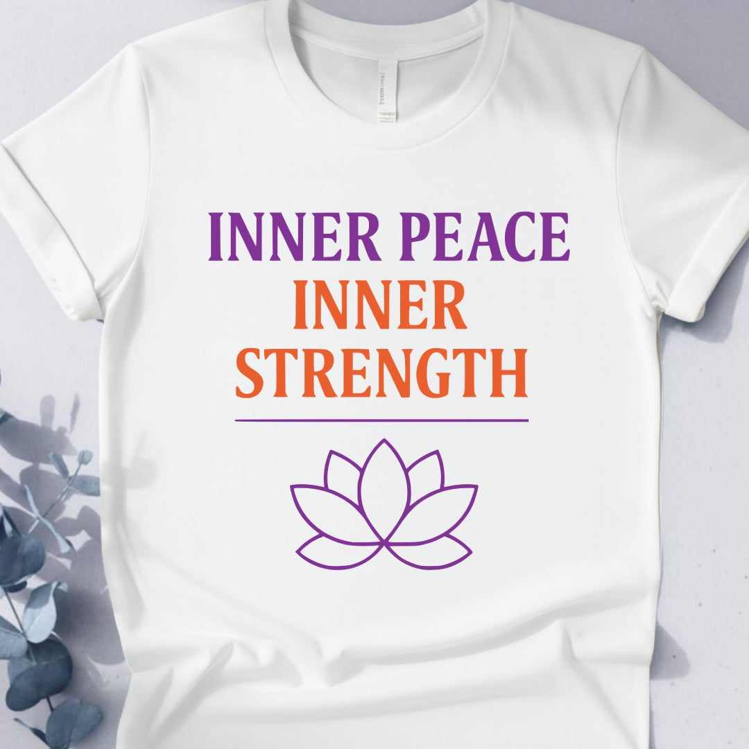 Inner Peace Inner Strength Tee - Yoga Inspired Design