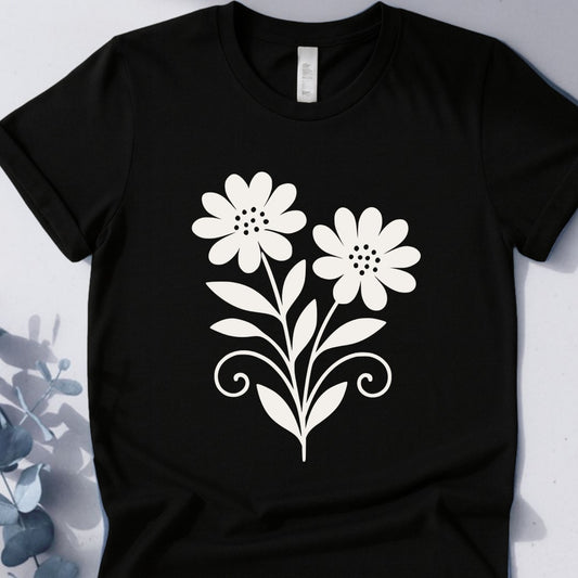 Twin Bloom Tee - Yoga inspired Design