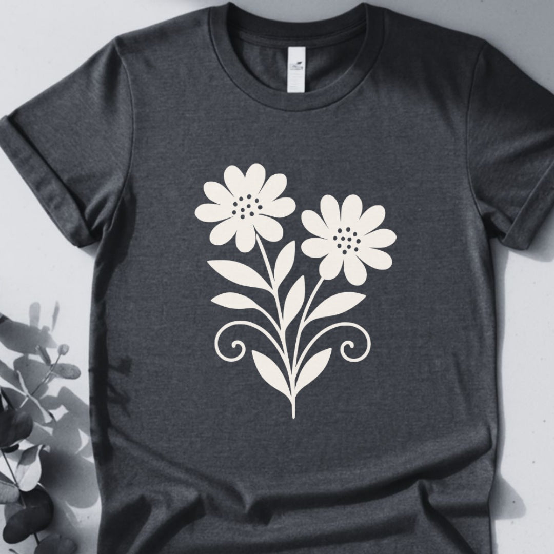Twin Bloom Tee - Yoga inspired Design