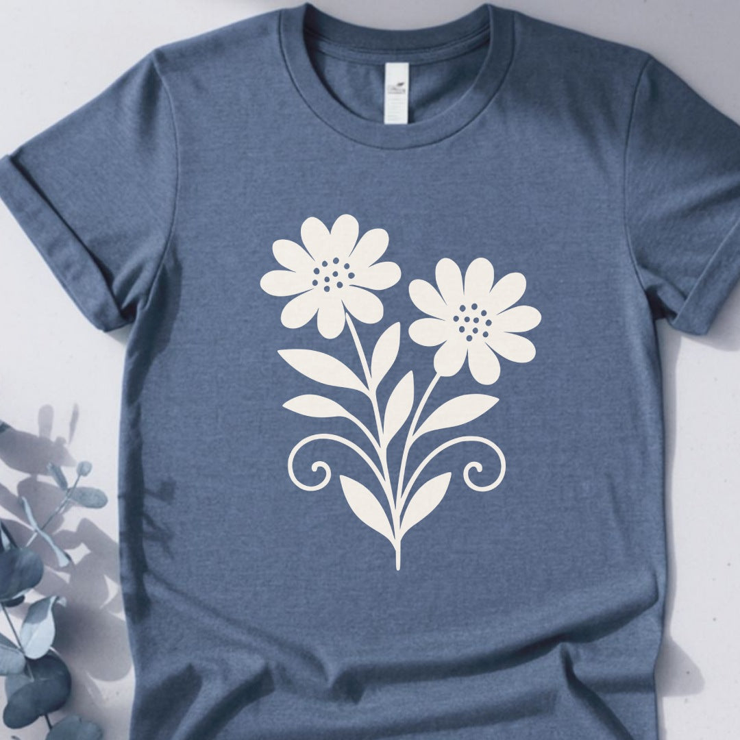 Twin Bloom Tee - Yoga inspired Design