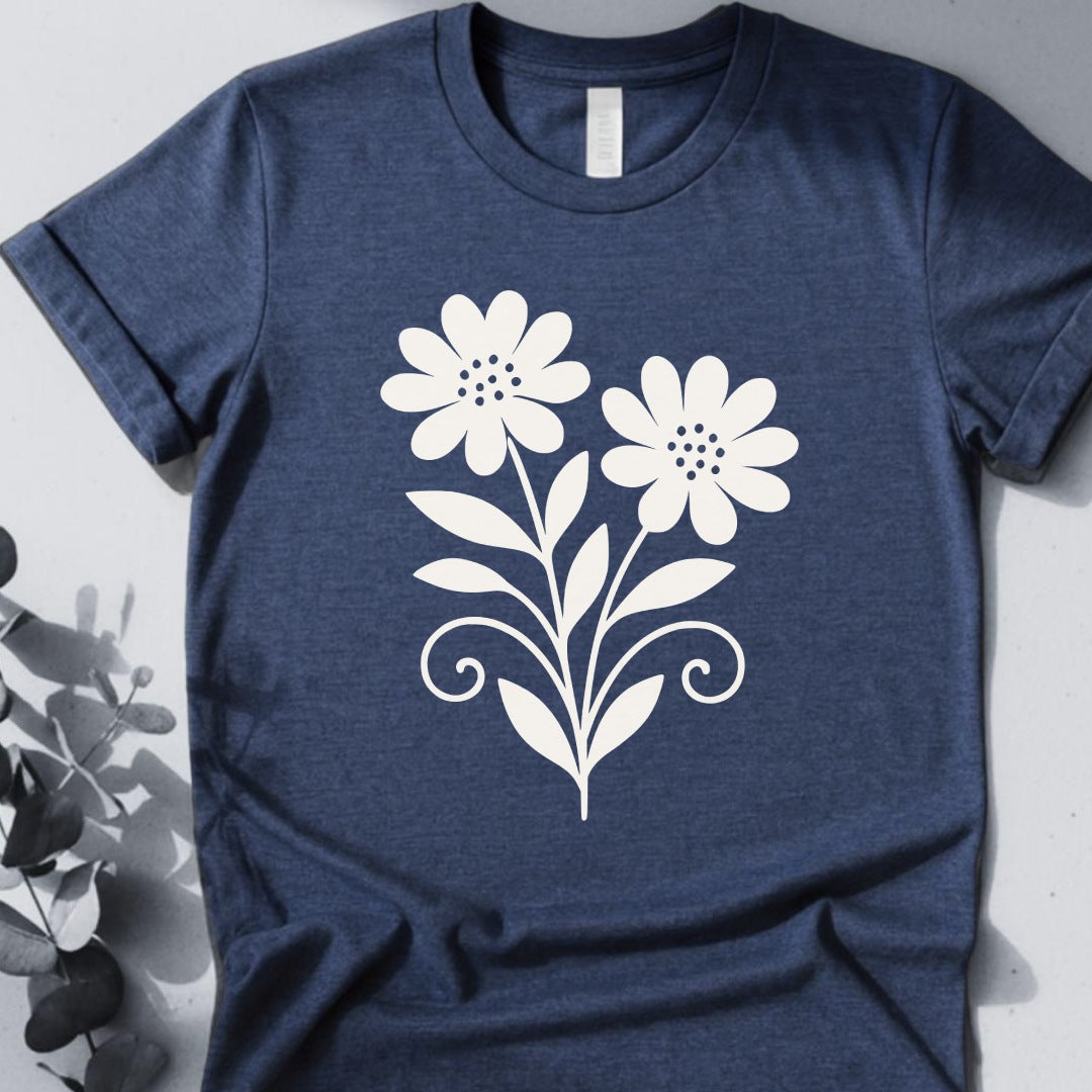 Twin Bloom Tee - Yoga inspired Design