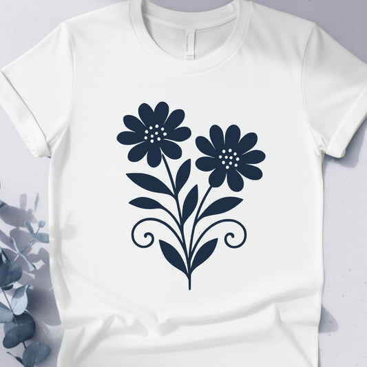 Twin Bloom Tee - Yoga inspired Design