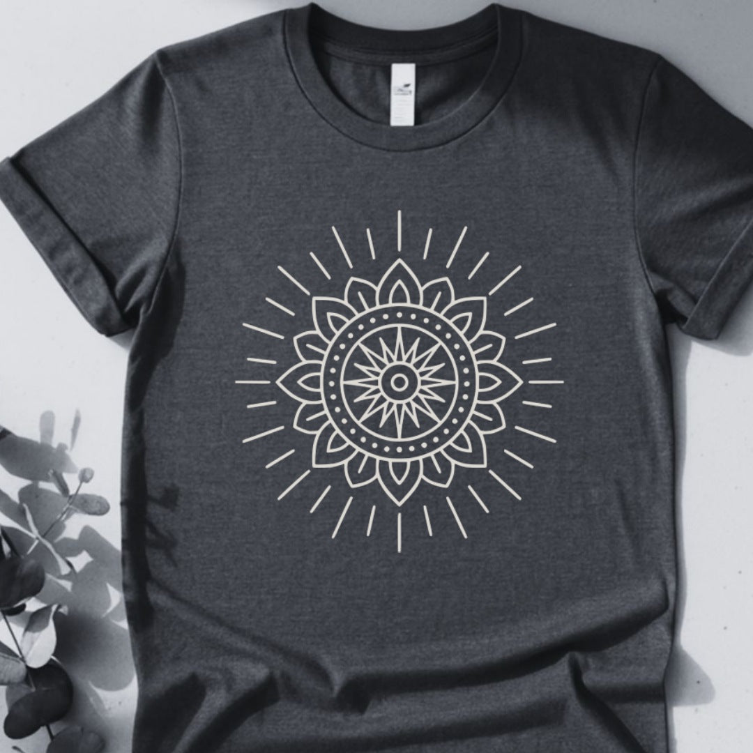 Radiant Core Tee - Yoga inspired Design