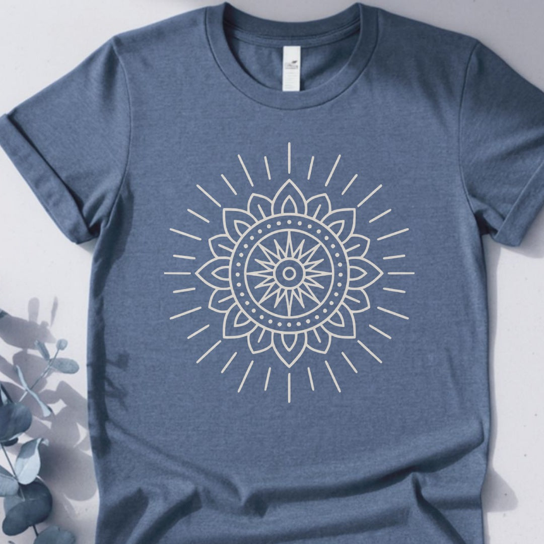 Radiant Core Tee - Yoga inspired Design