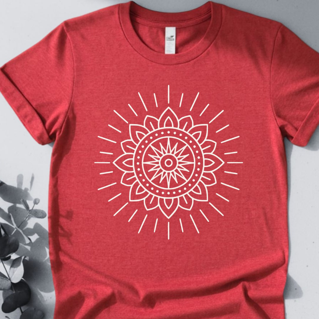 Radiant Core Tee - Yoga inspired Design