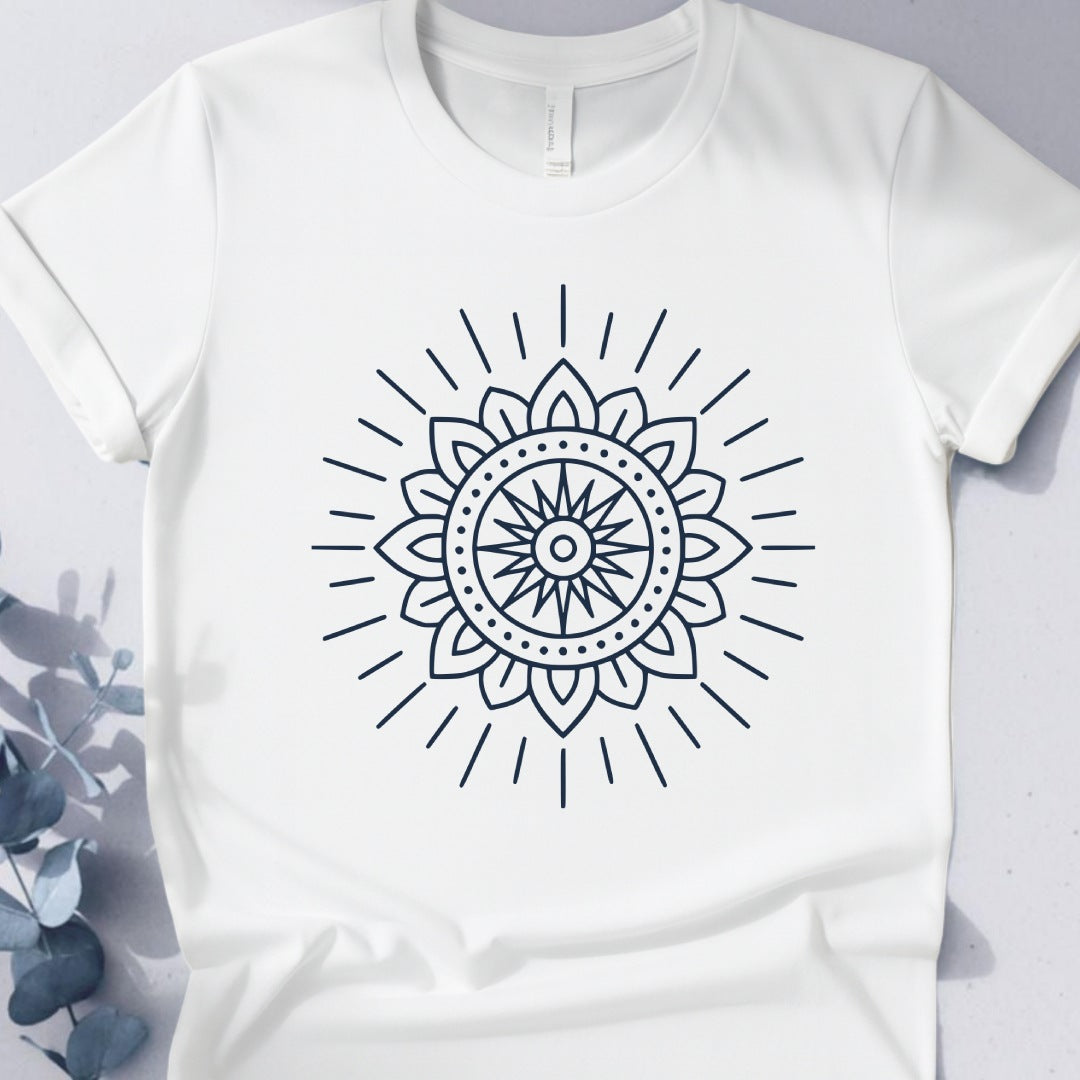 Radiant Core Tee - Yoga inspired Design
