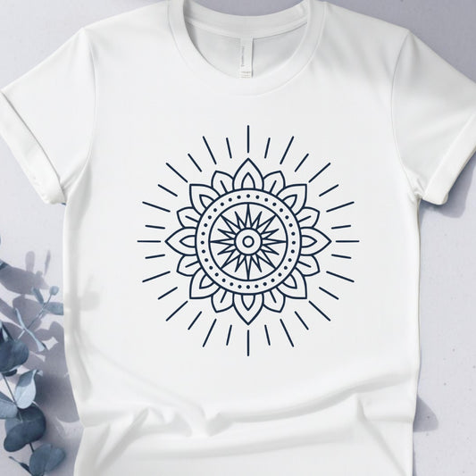 Radiant Core Tee - Yoga inspired Design