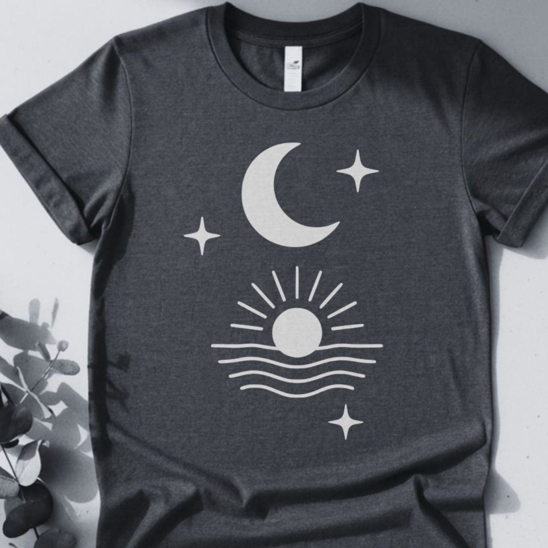 Lunar Flow Tee - Yoga inspired Design