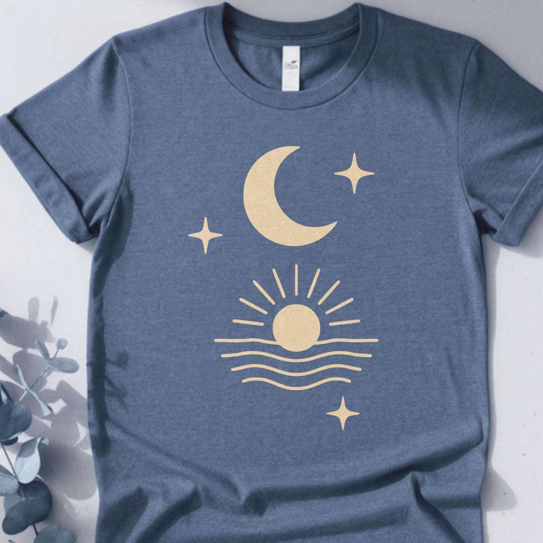 Lunar Flow Tee - Yoga inspired Design
