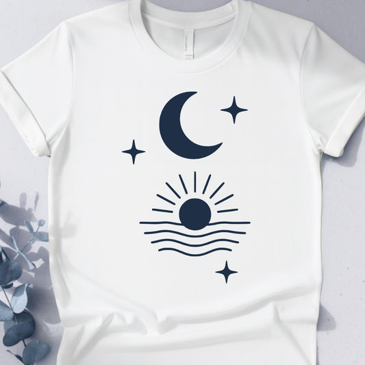 Lunar Flow Tee - Yoga inspired Design