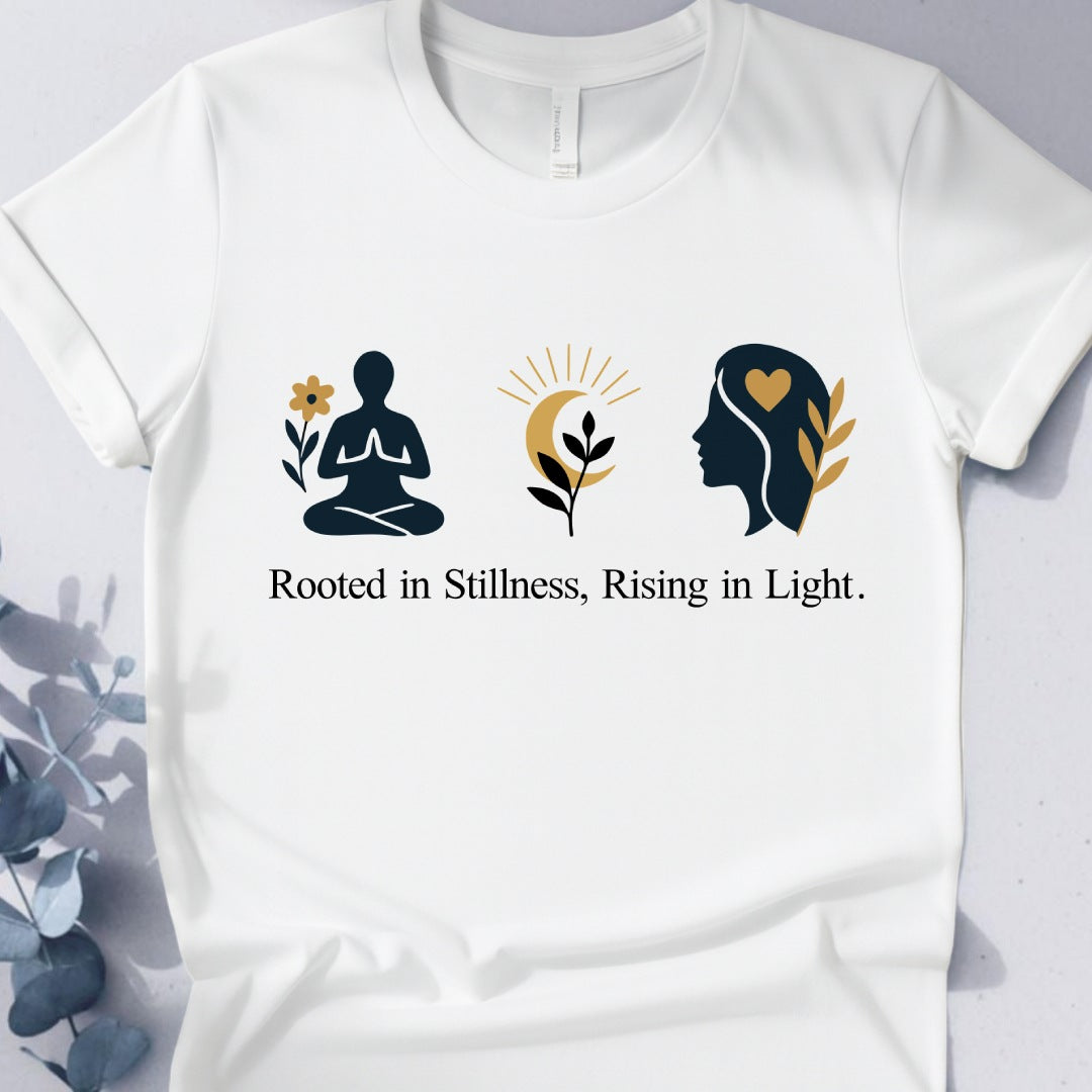 Awakened Bloom Tee - Yoga inspired Design