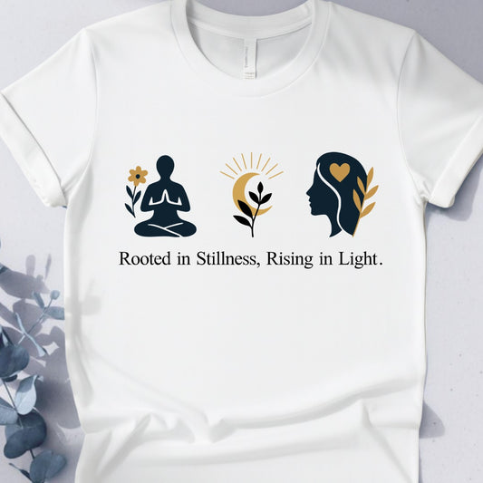 Awakened Bloom Tee - Yoga inspired Design
