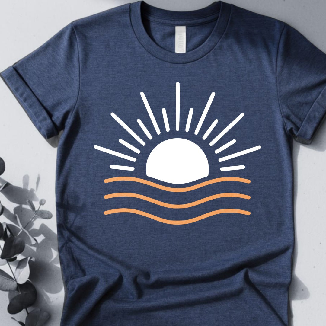 Sunrise Flow Tee - Yoga inspired Design