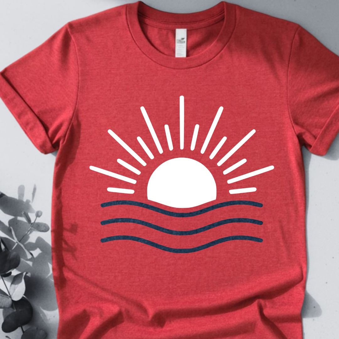 Sunrise Flow Tee - Yoga inspired Design