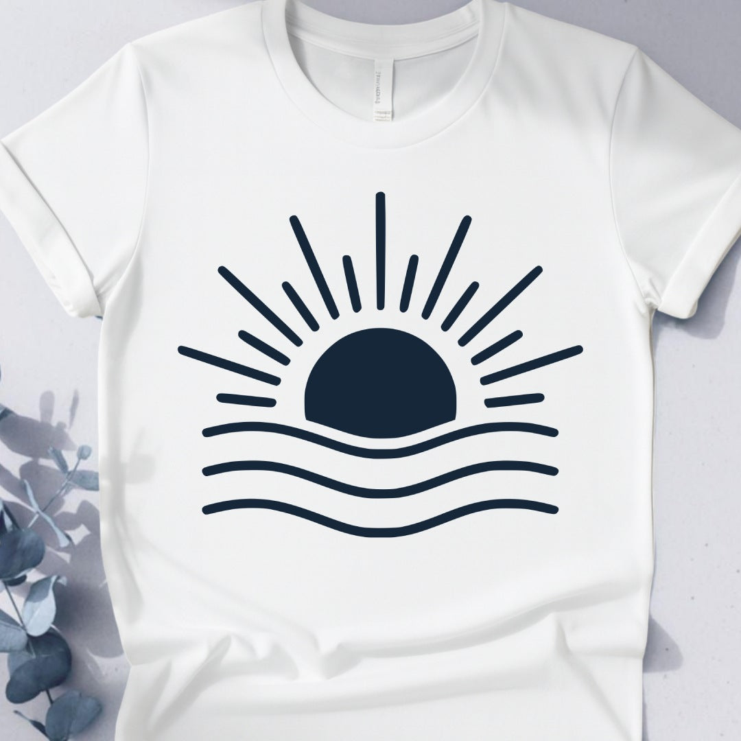 Sunrise Flow Tee - Yoga inspired Design