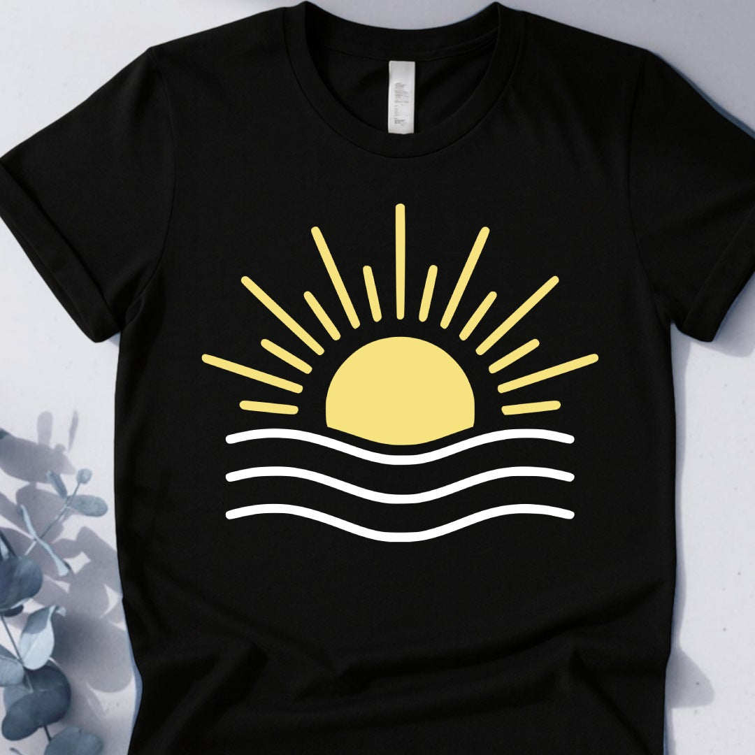 Sunrise Flow Tee - Yoga inspired Design