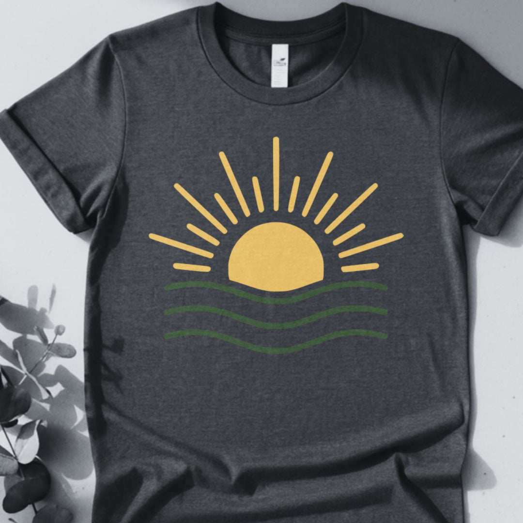 Sunrise Flow Tee - Yoga inspired Design