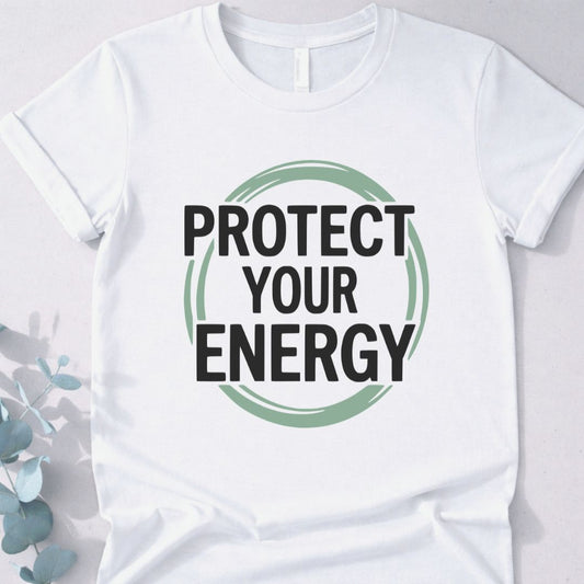 Protect Your Energy Tee - Yoga Inspired Design