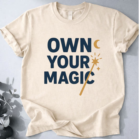 Own Your Magic Tee - Yoga Inspired Design
