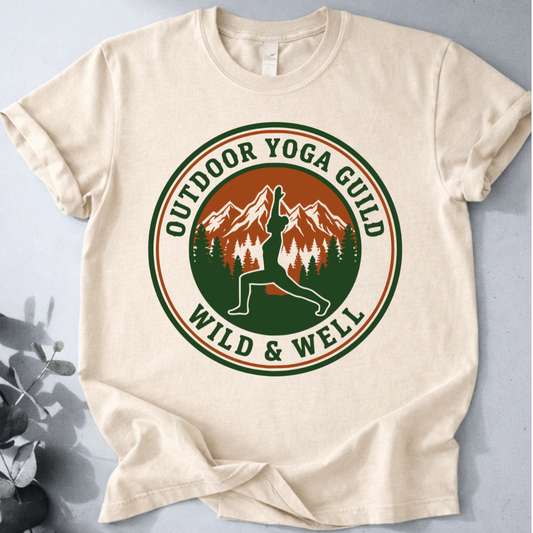 Outdoor Yoga Guild Wild & Well Tee - Yoga Inspired Design