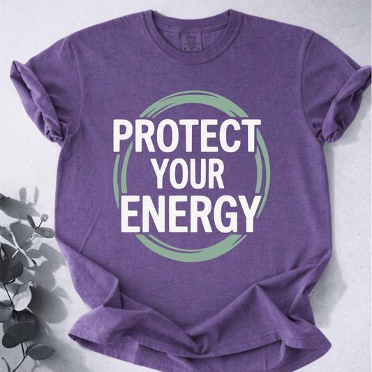 Protect Your Energy Tee - Yoga Inspired Design