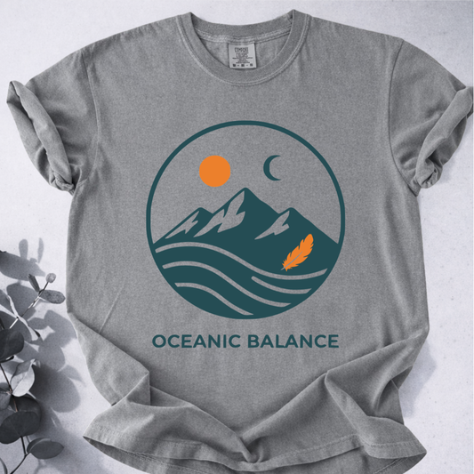 Oceanic Balance Tee - Yoga Inspired Design