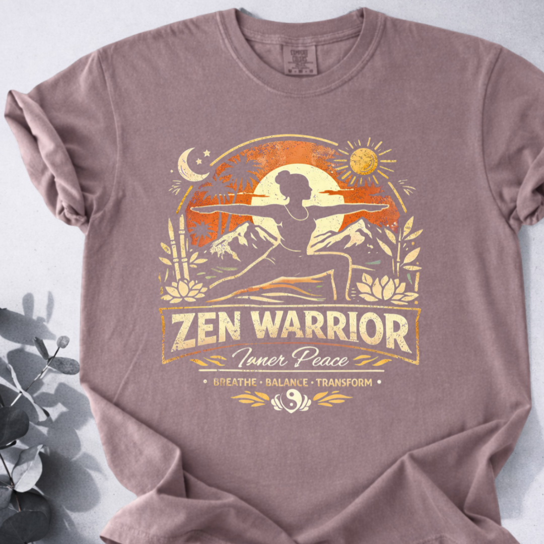 Zen Warrior Tee  - Yoga Inspired Design