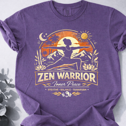 Zen Warrior Tee  - Yoga Inspired Design
