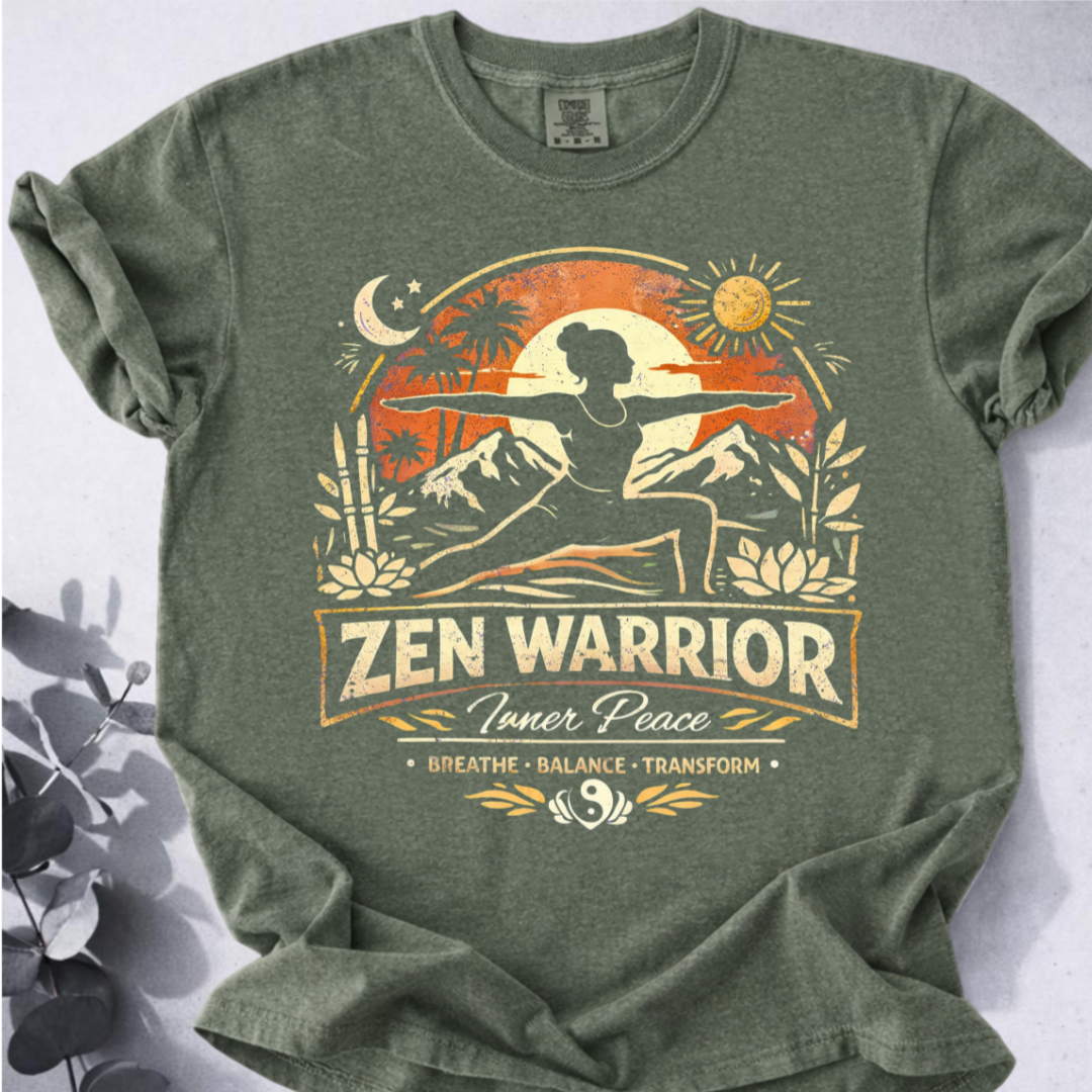 Zen Warrior Tee  - Yoga Inspired Design
