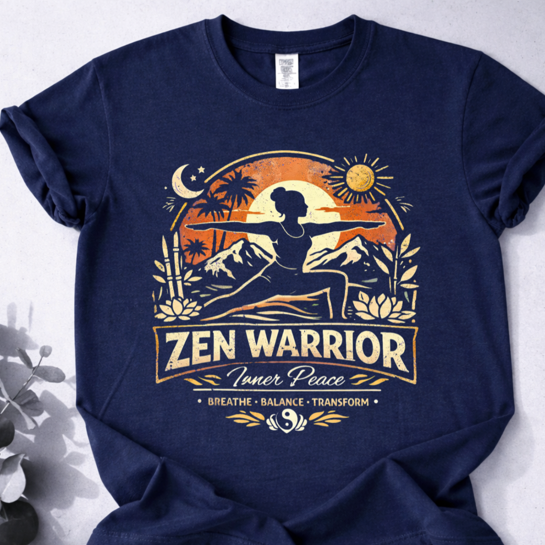 Zen Warrior Tee  - Yoga Inspired Design