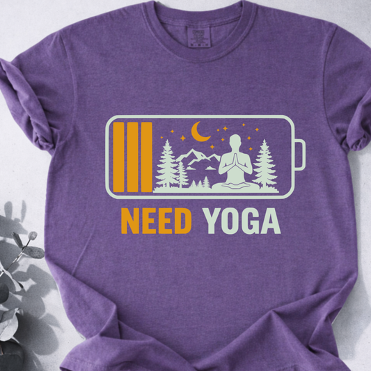 Need Yoga Tee  - Yoga Inspired Design
