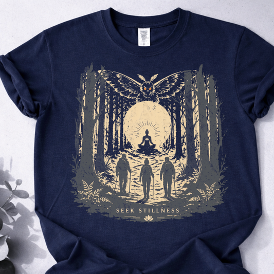 Seek Stillness Tee  - Yoga Inspired Design