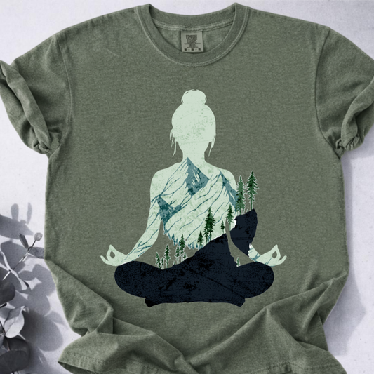 Mountain Mindfulness Tee  - Yoga Inspired Design