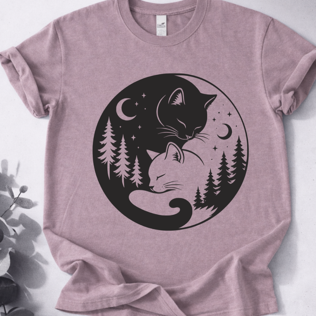 Yin Yang Cats T-Shirt