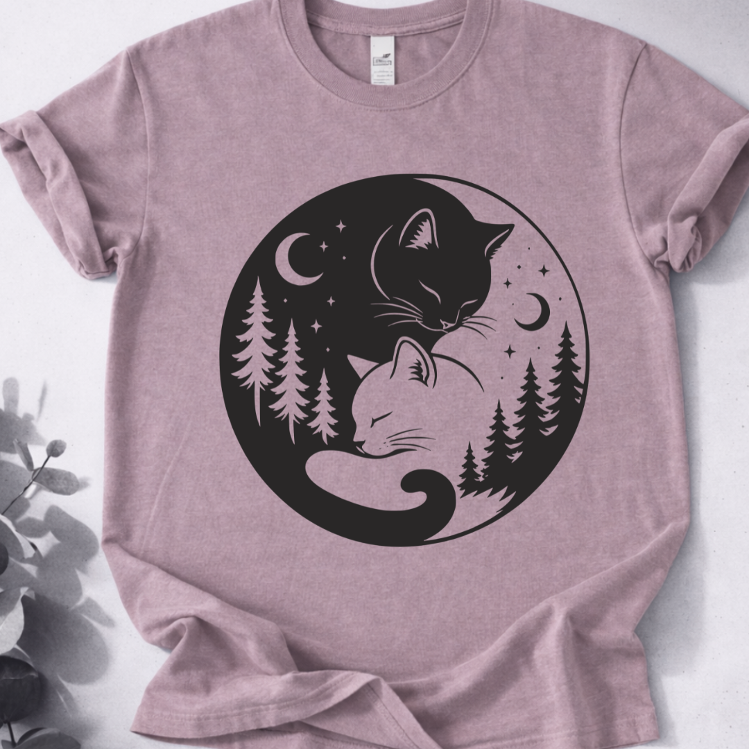Yin Yang Cats T-Shirt
