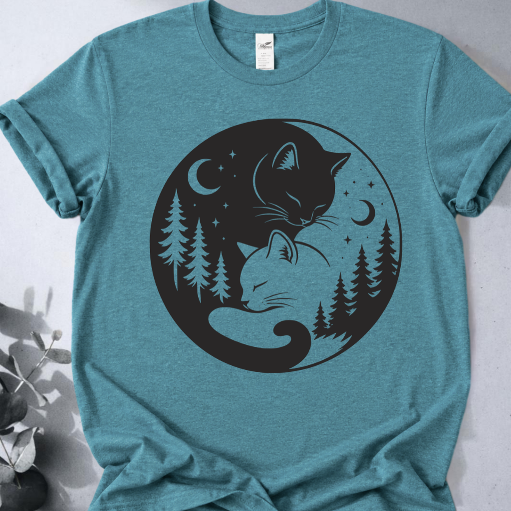 Yin Yang Cats T-Shirt