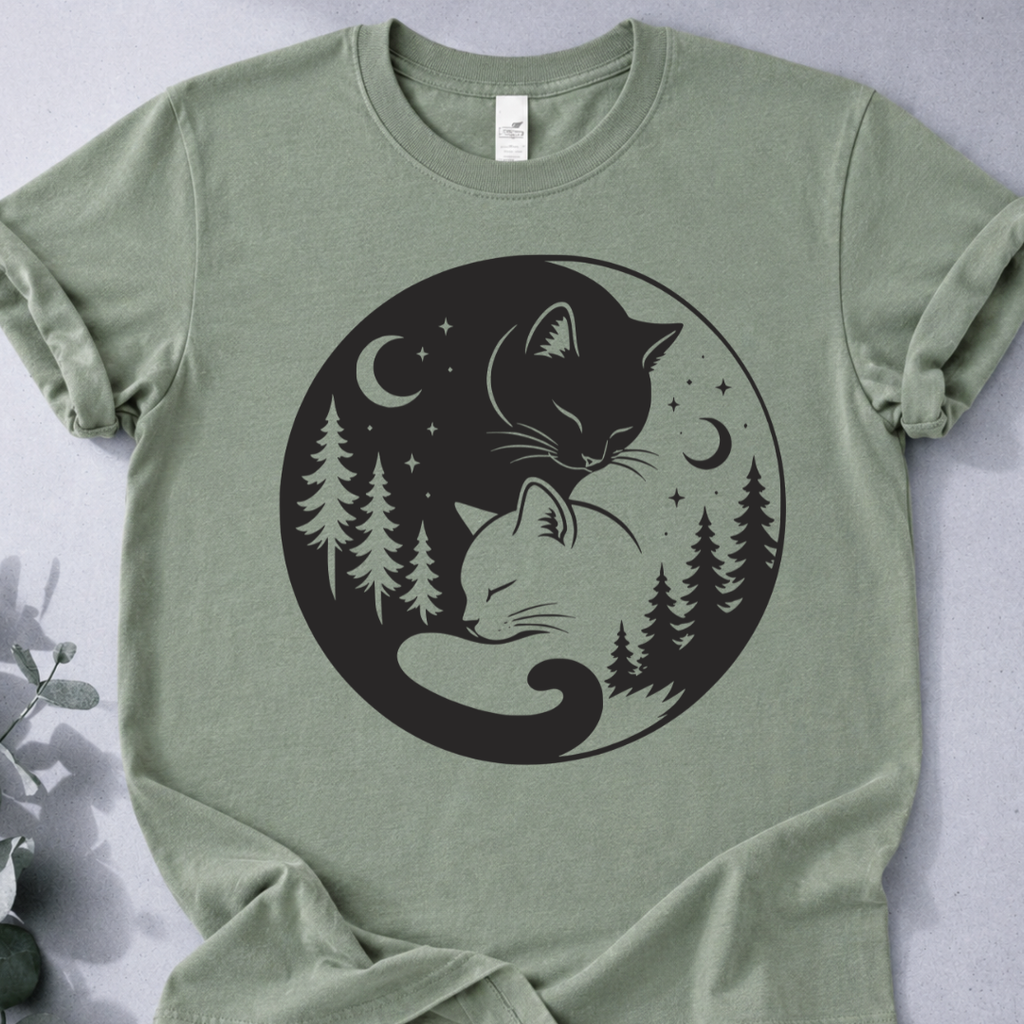 Yin Yang Cats T-Shirt