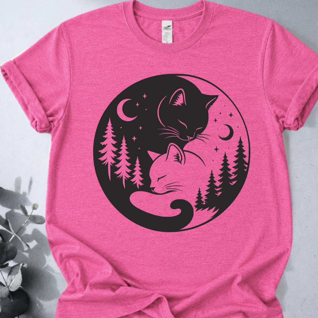 Yin Yang Cats T-Shirt