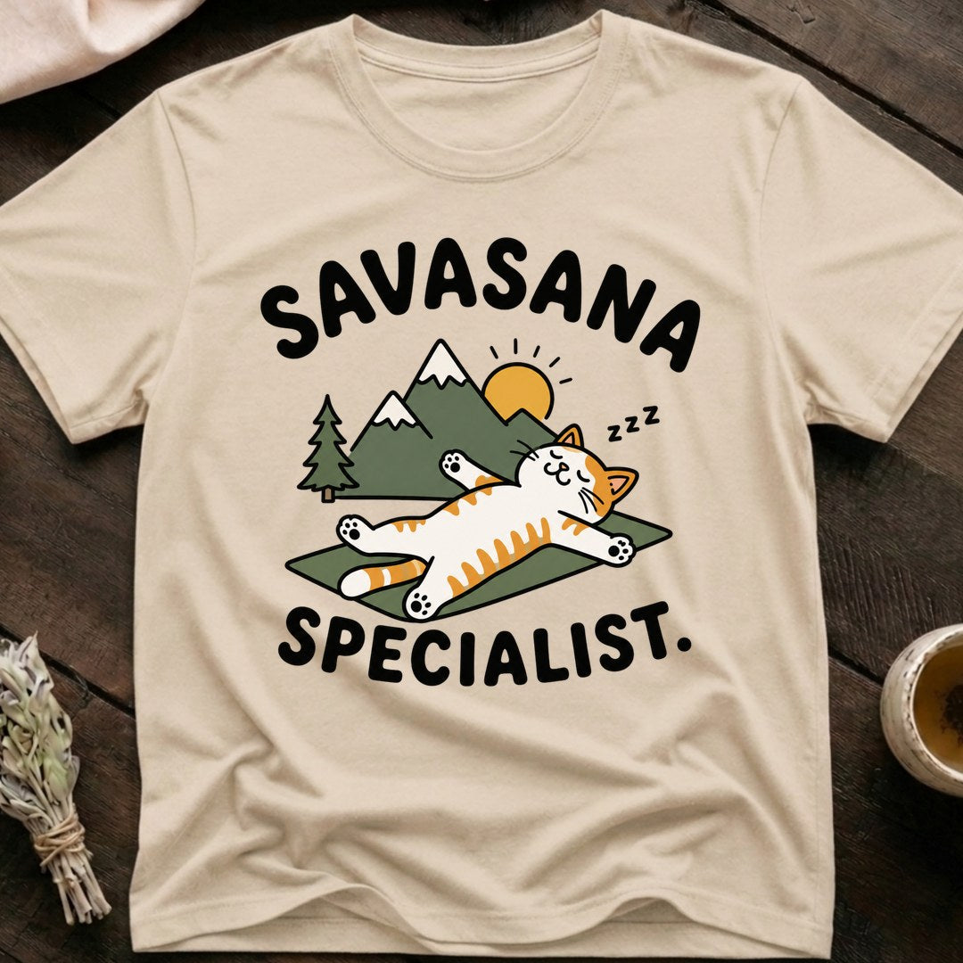 Savasana Cat T-Shirt