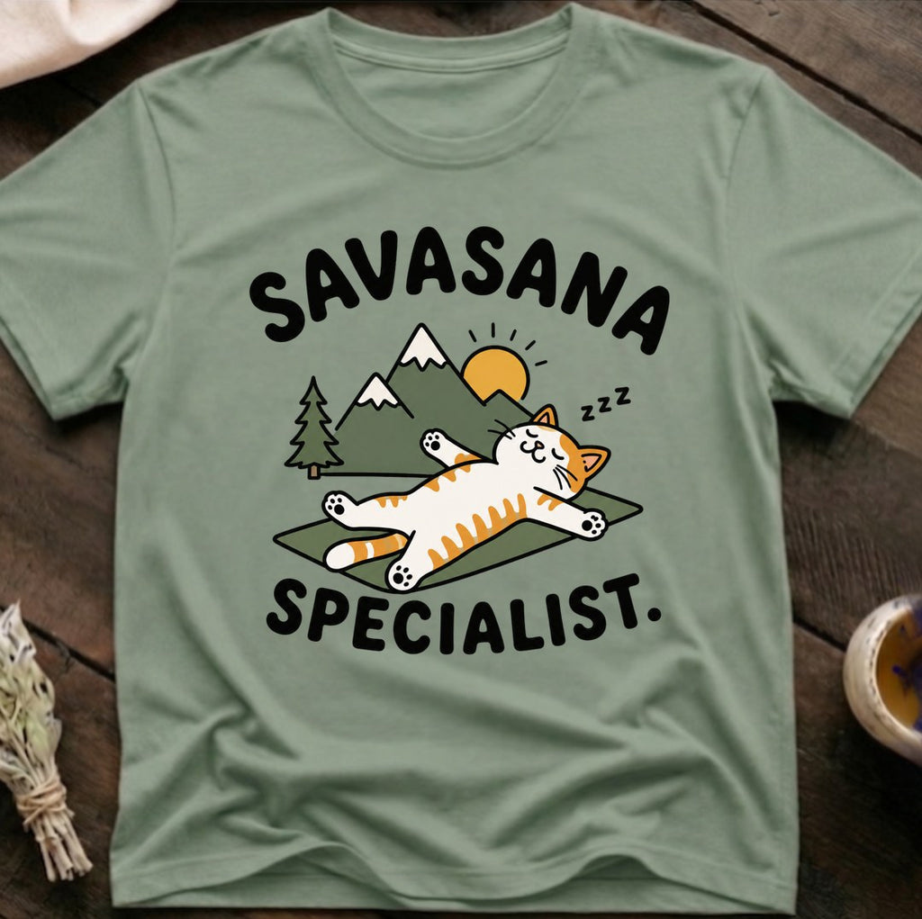 Savasana Cat T-Shirt
